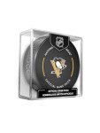Pittsburgh Penguins Official Game Hockey Puck with Holder
