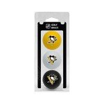 Team Golf NHL Pittsburgh Penguins 3 Golf Ball Pack Regulation Size Golf Balls, 3 Pack, Full Color Durable Team Imprint