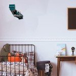 Rico Industries NHL San Jose Sharks State Shape Shape Cut Pennant - Home and Living Room Décor - Soft Felt EZ to Hang 18x0.10x18