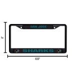Rico Industries NHL San Jose Sharks Standard Chrome License Plate Frame , 6 x 12.25"