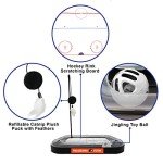 Pets FIrst Cat Scratching Toy NHL Philadelphia Flyers Hockey Field Cat Scratcher Tiy with Interactive Cat Ball Bell in Tracks. 5-in-1 CAT Toy