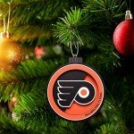 YouTheFan NHL Philadelphia Flyers 3D Logo Series Ornament, team colors, Large