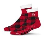 For Bare Feet NHL NEW JERSEY DEVILS Cozy Buff Plush Cabin Sock Team Color OSFM