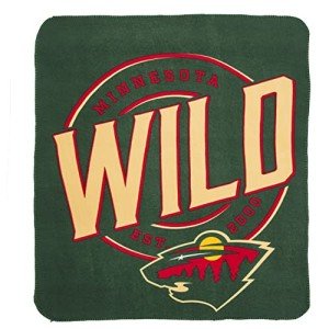 Northwest NHL Minnesota Wild Unisex-Adult Fleece Throw Blanket, 50" x 60", Campaign