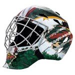 Franklin Sports Minnesota Wild NHL Hockey Goalie Face Mask - Goalie Mask for Kids Street Hockey - Youth NHL Team Masks for Kids