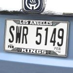 FANMATS 17162 NHL - Los Angeles Kings License Plate Frame, Black, 6.25" x 12.25"/Small