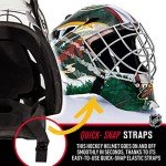 Franklin Sports Minnesota Wild NHL Hockey Goalie Face Mask - Goalie Mask for Kids Street Hockey - Youth NHL Team Masks for Kids