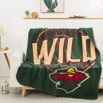Northwest NHL Minnesota Wild Unisex-Adult Fleece Throw Blanket, 50" x 60", Campaign