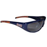 NHL Edmonton Oilers Wrap Sunglasses, Navy Blue, Adult