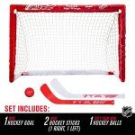 Franklin Sports unisex teen Franklin Sports Detroit Red Wings Mini Hockey Set Knee Hockey Goal Ball 2 Hockey Stick Combo S, Detroit Red Wings, 28 x 20 12 US