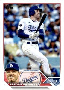 2023 TOPPS #200 FREDDIE FREEMAN LOS ANGELES DODGERS BASEBALL OFFICIAL TRADING CARD OF THE MLB