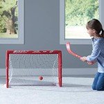 Franklin Sports unisex teen Franklin Sports Detroit Red Wings Mini Hockey Set Knee Hockey Goal Ball 2 Hockey Stick Combo S, Detroit Red Wings, 28 x 20 12 US