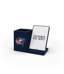 SOAR NHL Wireless Charger and Desktop Organizer, Columbus Blue Jackets