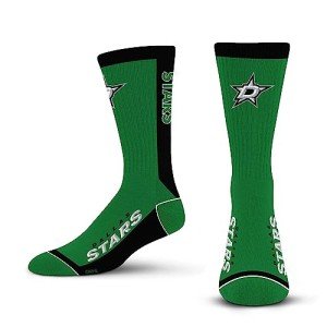 For Bare Feet NHL DALLAS STARS MVP Crew Sock Team Color Large