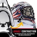 NHL Columbus Blue Jackets Team Logo Mini Hockey Goalie Mask with Case - Collectible Goalie Mask with Official NHL Logos and Colors
