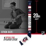 Franklin Sports Columbus Blue Jackets NHL Mini Soft Hockey Stick Set - NHL Team Soft Foam Mini Hockey Stick and Ball Set - Great Toy for Kids