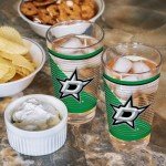 Rico Industries NHL Hockey Dallas Stars 16 oz Pint Glasses with Digitally Printed Logo, Set of 2 Classic Drinking Glasses, for Fans, Dishwasher Safe