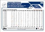 2023 TOPPS #200 FREDDIE FREEMAN LOS ANGELES DODGERS BASEBALL OFFICIAL TRADING CARD OF THE MLB