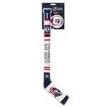 Franklin Sports Columbus Blue Jackets NHL Mini Soft Hockey Stick Set - NHL Team Soft Foam Mini Hockey Stick and Ball Set - Great Toy for Kids