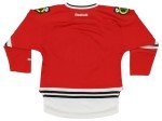 NHL Chicago Blackhawks Boys Official Licensed Red Blank Jersey, Kids (4-7) One Size Fits Most