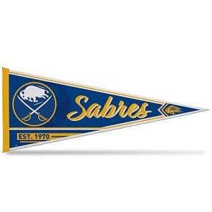 Rico Industries NHL Hockey Buffalo Sabres Classic 12" x 30" Felt Wall Décor Pennant - Great for Home/Bed Room/Man Cave Décor