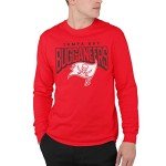 Junk Food Clothing x NFL - Tampa Bay Buccaneers - Bold Logo - Unisex Adult Long Sleeve T-Shirt for Men and Women - Size Large