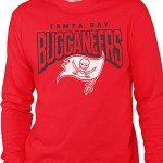 Junk Food Clothing x NFL - Tampa Bay Buccaneers - Bold Logo - Unisex Adult Long Sleeve T-Shirt for Men and Women - Size Large