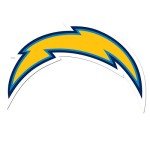 NFL Siskiyou Sports Fan Shop Los Angeles Chargers Auto Decal 8 inch sheet Team Color