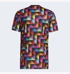 adidas Atlanta United F.C. Men's Pride Pre-Match Short Sleeve Soccer Jersey, Multicolor Small