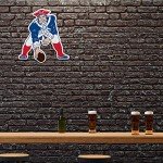 Rico Industries NFL New England Patriots NFL Retro Shape Cut Pennant, Team color, Item footprint: 18' x 18'