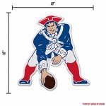 Rico Industries NFL New England Patriots NFL Retro Shape Cut Pennant, Team color, Item footprint: 18' x 18'