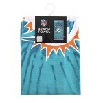 Northwest NFL Miami Dolphins Unisex-Adult Beach Towel, 30" x 60", Psychedelic