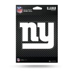 Rico Industries NFL Football New York Giants Carbon Fiber 5" x 7" Vinyl Die-Cut Decal - Car/Truck/Home Accessory