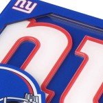 YouTheFan NFL New York Giants 3D Logo Series Coasters 4" x 4"