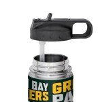 Rico Industries NFL Football Green Bay Packers 22oz Stainless Steel Tumbler with Lid - Great For Coffee, Tea, Water or Cocktails