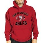 Team Fan Apparel NFL Adult Gameday Hooded Sweatshirt - Poly Fleece Cotton Blend - Stay Warm and Represent Your Team in Style (San Francisco 49ers - Red, XX-Large)