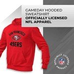 Team Fan Apparel NFL Adult Gameday Hooded Sweatshirt - Poly Fleece Cotton Blend - Stay Warm and Represent Your Team in Style (San Francisco 49ers - Red, XX-Large)
