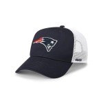 FOCO Men's New England Patriots Cap NFL Logo Mesh Trucker RF Hat, Team Color