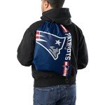 FOCO New England Patriots NFL Big Logo Drawstring Backpack