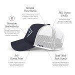 FOCO Men's New England Patriots Cap NFL Logo Mesh Trucker RF Hat, Team Color