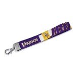 Rico Industries NFL Football Minnesota Vikings Wrist Lanyard Key Chain, Cute Wristlet Strap Keychain Holder for Women Men Car Keys ID Badges Card Wallet Phone Camera