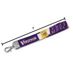 Rico Industries NFL Football Minnesota Vikings Wrist Lanyard Key Chain, Cute Wristlet Strap Keychain Holder for Women Men Car Keys ID Badges Card Wallet Phone Camera