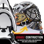 Franklin Sports NHL Anaheim Ducks Mini Hockey Goalie Mask with Case - Collectible Goalie Mask with Official NHL Logos and Colors,white
