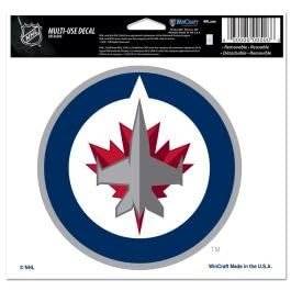 NHL Winnipeg Jets Multi-Use Colored Decal, 5" x 6"