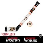 Franklin Sports Anaheim Ducks NHL Mini Soft Hockey Stick Set - NHL Team Soft Foam Mini Hockey Stick and Ball Set - Great Toy for Kids