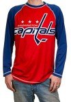 NHL Mens Performance Long-Sleeve Rash Guard (Washington Capitals, X-Large)
