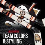 Franklin Sports Anaheim Ducks NHL Mini Soft Hockey Stick Set - NHL Team Soft Foam Mini Hockey Stick and Ball Set - Great Toy for Kids