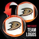 Franklin Sports Anaheim Ducks NHL Mini Soft Hockey Stick Set - NHL Team Soft Foam Mini Hockey Stick and Ball Set - Great Toy for Kids
