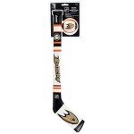 Franklin Sports Anaheim Ducks NHL Mini Soft Hockey Stick Set - NHL Team Soft Foam Mini Hockey Stick and Ball Set - Great Toy for Kids