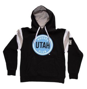 Calhoun NHL Surf & Skate Mens Varsity Retro Style Pullover Hoodie – The Coastal Collection (Large, Utah Hockey Club)